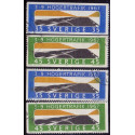 Sverige. 1967. Højretrafik, 35-45 Øre AFA nr. 594-95A ** (4)    postfrisk stemplet FDC st,