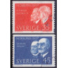 Sverige. 1967. Nobelpristager 1907 35-45 Øre,  AFA nr. 602-03 **   postfrisk stemplet FDC st,