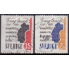 Sverige. 1968. Franz Berwalds død, 35 Øre-2 kr. AFA nr. 607-08 **  postfrisk stemplet FDC st,