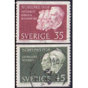 Sverige. 1968. Nobelpristager 1908, AFA nr. 632Cv-633Ch **    postfrisk stemplet FDC st,