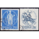 Sverige. 1970. Heraldik, 2,55-3 kr. FLOUR Alm papir AFA nr. 678-79 **     postfrisk stemplet FDC st,