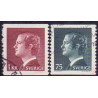 Sverige. 1974.. Kong Carl XVI, 75 Øre-1 kr. AFA nr. 858-59**   postfrisk stemplet FDC st,