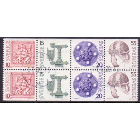 Sverige. 1975. Vendeltidsfund. AFA nr. 898Co-902Cn ** ( 4 par+1)     postfrisk stemplet FDC st,