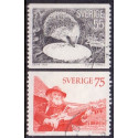 Sverige. 1975. Pindsvin og spillemand. 55-75 Øre. AFA nr. 927-28 **     postfrisk stemplet FDC st,