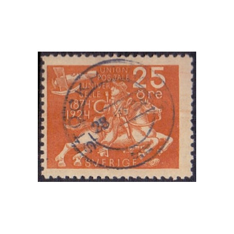 Sverige. 1924. Verdenspostforeningen, 25 Øre, AFA nr. 178 **  postfrisk stemplet FDC st,