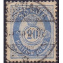 Norge. 1885-86. 20 Øre, AFA nr. 46 ** Postfrisk ubrugt stemplet st.