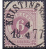 Sverige. 1872. Ringtype 6 Øre.Lilla. AFA nr. 20 **, postfrisk stemplet FDC st,