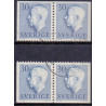 Sverige. 1957. Farveændringer og nye værdier, 2 vinkelsider, AFA nr. 433Dvo-433Dhn ** (2)    postfrisk stemplet FDC st,