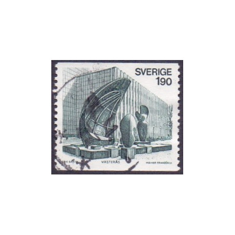 Sverige. 1976. Skulptur. 1,90 Kr. ALM papir. AFA nr. 942uF **   postfrisk stemplet FDC st,