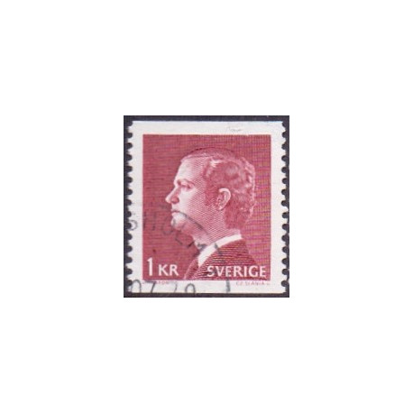 Sverige. 1976. Kong Carl XVI, 75 Øre, ALM papir. AFA nr. 859uF **  postfrisk stemplet FDC st,