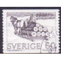Sverige. 1976. Tømmertransport, 60 Øre. ALM papir AFA nr. 717uF **    postfrisk stemplet FDC st,