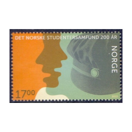 Norge. 2013. Studentersamfund 200 år. AFA nr 1816 **  stemplet postfrisk FDC
