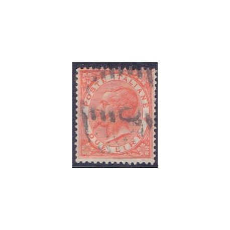 Italien/Italy. Victor Emanuel 2/Due Lira, AFA nr. 25 st.