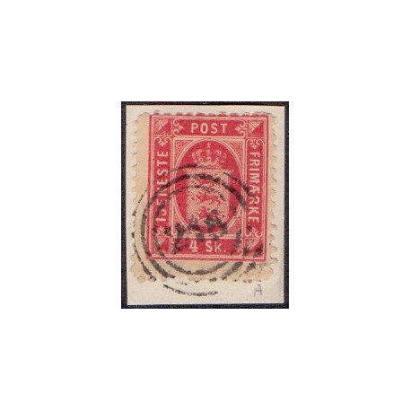 Danmark Tjenste AFA nr 3A  */unused stemplet/used