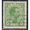 1913. Chr. X. 5 Øre, VARIANT AFA nr. 68x stemplet