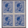 1925-26. Chr. X. 25 Øre, i 4-blok AFA 149 **