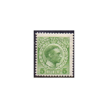 DWI. 1915-16 Kong Chr. X. 5 bit. AFA nr 44 **   /st.