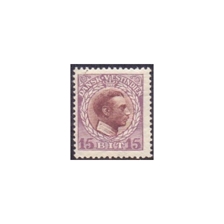DWI. 1915-16 Kong Chr. X. 15 bit. AFA nr 46 **   /st.