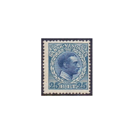 DWI. 1915-16 Kong Chr. X. 25 bit. AFA nr 48 **  /st.