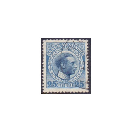 DWI. 1915-16 Kong Chr. X. 25 bit. AFA nr 48 **  /st.