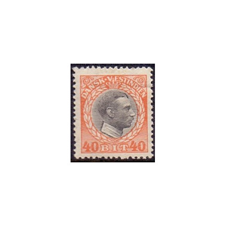 DWI. 1915-16 Kong Chr. X. 40 bit. AFA nr 50 **  /st.