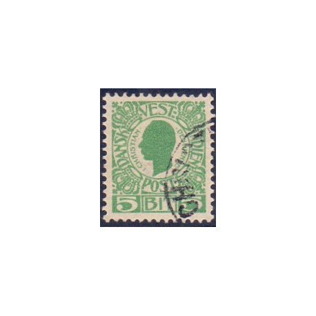 DWI. 1905. Kong Chr. IX 5 bit. AFA nr 24 **   /st.