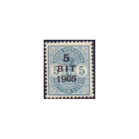 DWI. 1905. Provisorier 5 BIT/5 c. AFA nr 34 **  /st.