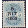 DWI. 1905. Provisorier 5 BIT/5 c. AFA nr 34 **  /st.