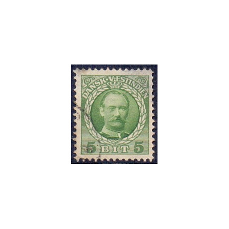 DWI. 1907-08. Kong Fred. VIII 5 bit. AFA nr 36 **  /st.