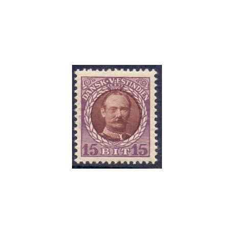 DWI. 1907-08. Kong Fred. VIII 15 bit. AFA nr 38 **  /st.
