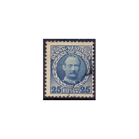 DWI. 1907-08. Kong Fred. VIII 25 bit. AFA nr 40 ** /st.