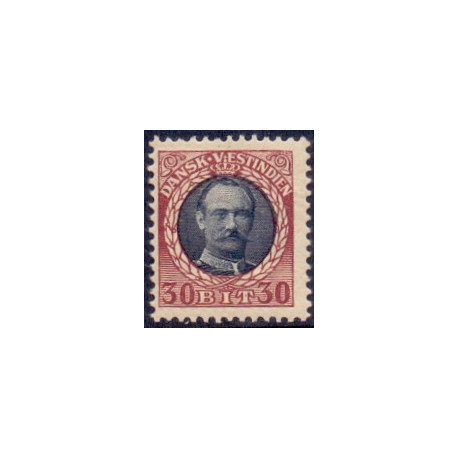 DWI. 1907-08. Kong Fred. VIII 30 bit. AFA nr 41**   /st.