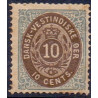 DWI. 1876-1901.  10 Cents, blå/mørkbrun. AFA nr 11 **   /st.
