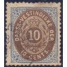 DWI. 1876-1901.  10 Cents, blå/mørkbrun. AFA nr 11 **   /st.