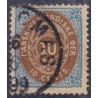 DWI. 1876-1901.  10 Cents, blå/mørkbrun. OMV RM.AFA nr 11y **   /st.