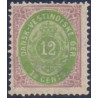 DWI. 1876-1901.  12 Cents, lilla/gulgrøn. AFA nr 12 **   /st.