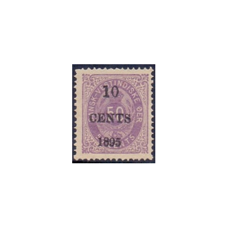 DWI. 1895. 10 CENT/50c Violet. AFA nr 15 **    /st.
