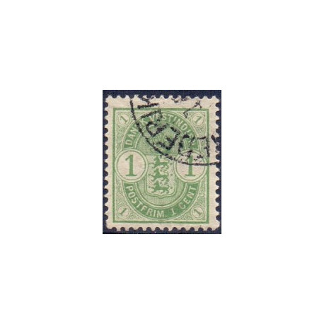 DWI. 1900. 1 cent grøn. AFA nr 16 **   /st.