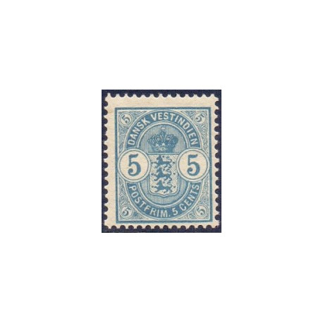 DWI. 1900. 5 cent blå. AFA nr 17 **   /st.