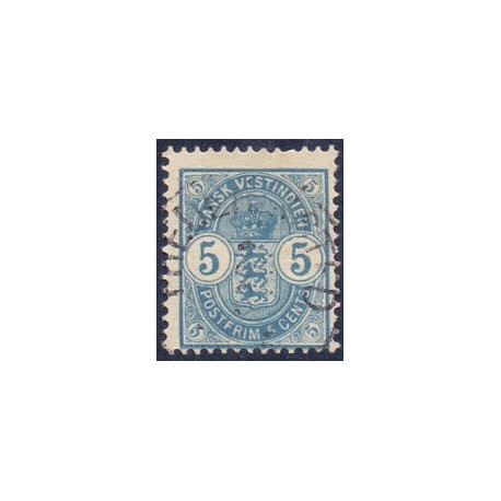 DWI. 1900. 5 cent blå. AFA nr 17 st. **   /st.
