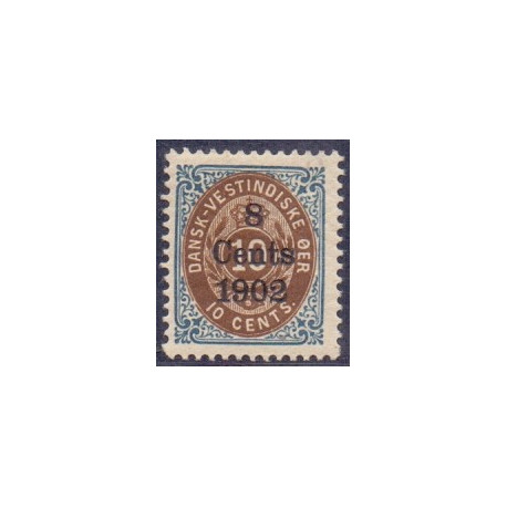 DWI. 1902. 8 cents/10 c. RET RM. AFA nr 21 **   /st.