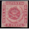 DWI. 1866. 3 Cent. Rosa/karmin. AFA nr. 2 ** / st