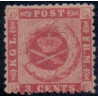 DWI. 1872-73. 3 Cent. Karminrød. AFA nr. 3 **  stempelt