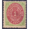 DWI. 1873-1902.  1 Cent, grøn/rødbrun, OMV RM. AFA nr. 5y **  stempelt