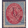 DWI. 1873-1902.  3 Cent, blå/rød AFA nr. 6 **