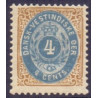 DWI. 1873-1902.  4 Cents, brun/blå. AFA nr 7 **/ st