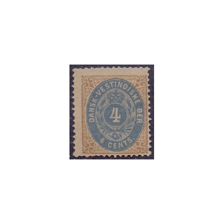 DWI. 1873-1902.  4 Cents, gulbrun/ultramarin. AFA nr 7a **/ st