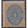 DWI. 1873-1902.  4 Cents, gulbrun/ultramarin. AFA nr 7a **/ st