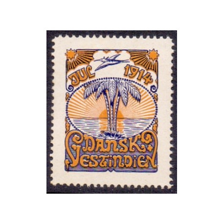 DWI. Julemærke 1914 **, st. brev/cover