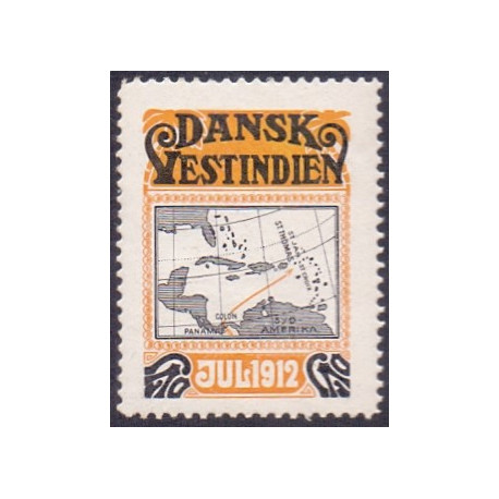 DWI. Julemærke 1912 **, st. brev/cover